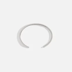 Sale Le Gramme 15 Grammes Bracelet Slick Brushed 925 Sterling Silver Black