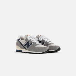 Store New Balance 996 Made In Usa Dark Grey / Grey / Blue