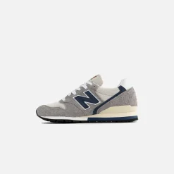 Cheap New Balance 996 Made In Usa Dark Grey / Grey / Blue