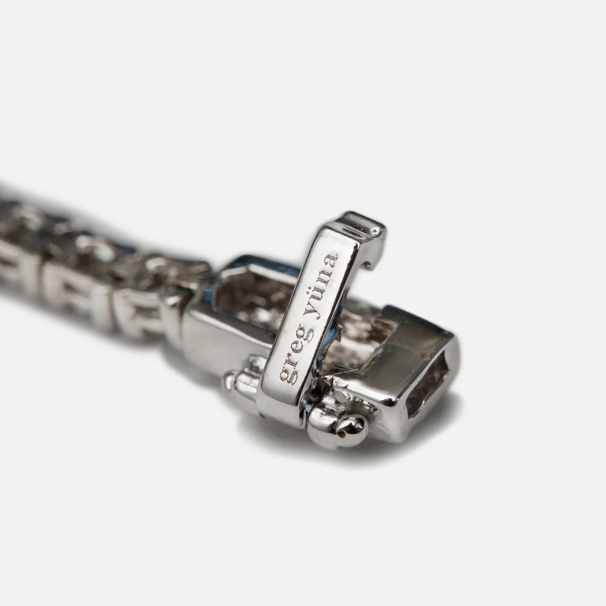 Online Greg Yuna 5 Pointer Tennis Bracelet White Gold