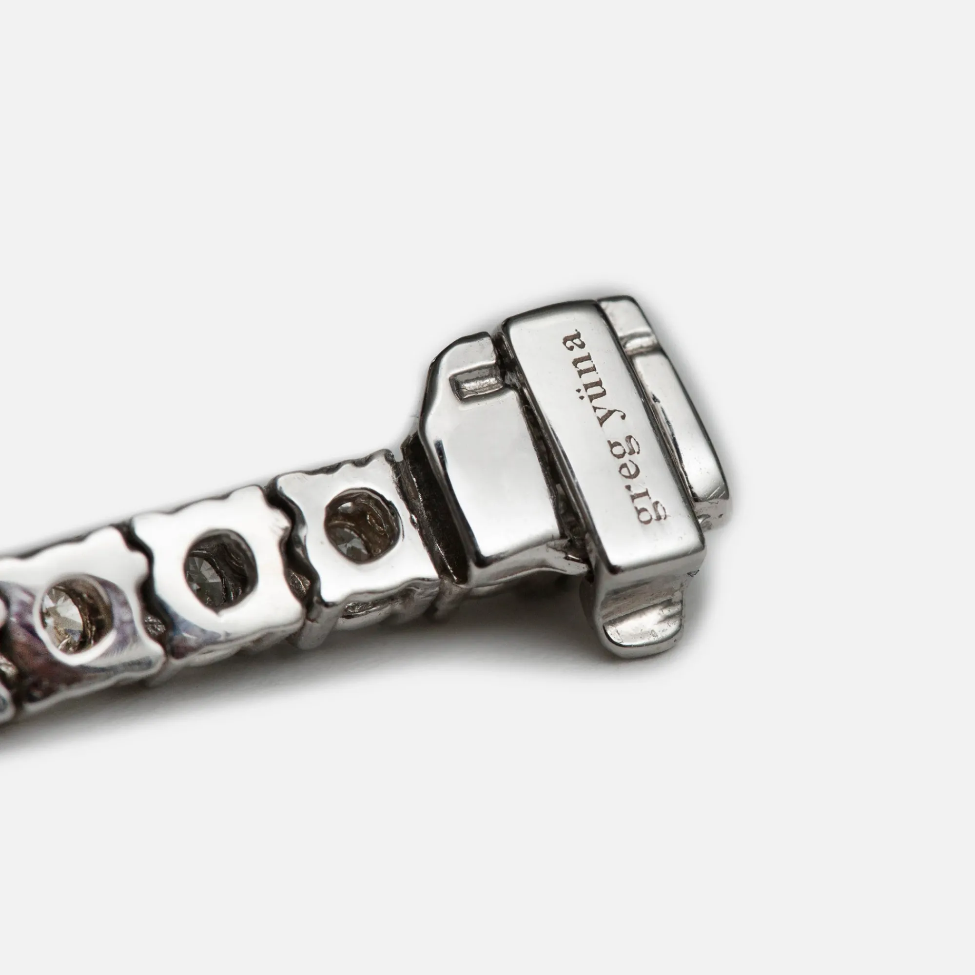 Cheap Greg Yuna 20 Pointer Tennis Bracelet White Gold