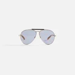Best Sale Gucci 004 Sunglasses Gold / Havana / Grey