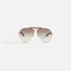 Hot Gucci 002 Sunglasses Gold / Havana / Brown