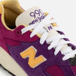 Cheap New Balance 990 V2 Pink / Purple / Yellow