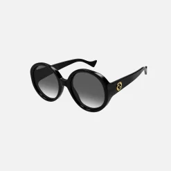 Flash Sale Gucci Acetate Circle Frame Black / Black Lens
