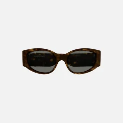 Sale Balenciaga Acetate Max Frame Shiny Dark / Havana Green