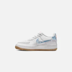 Cheap Nike Air Force 1 White / Bleached Coral / Gum Light Brown / Boarder Blue
