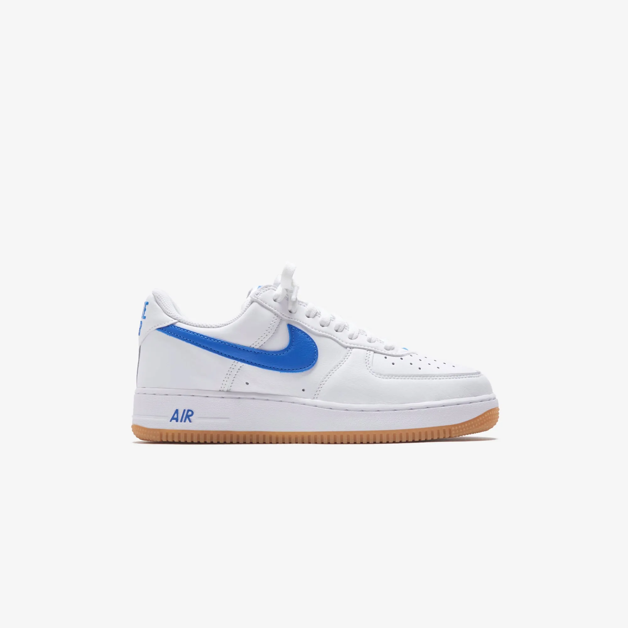 New Nike Air Force 1 Low Retro White / Royal Blue / Gum / Yellow