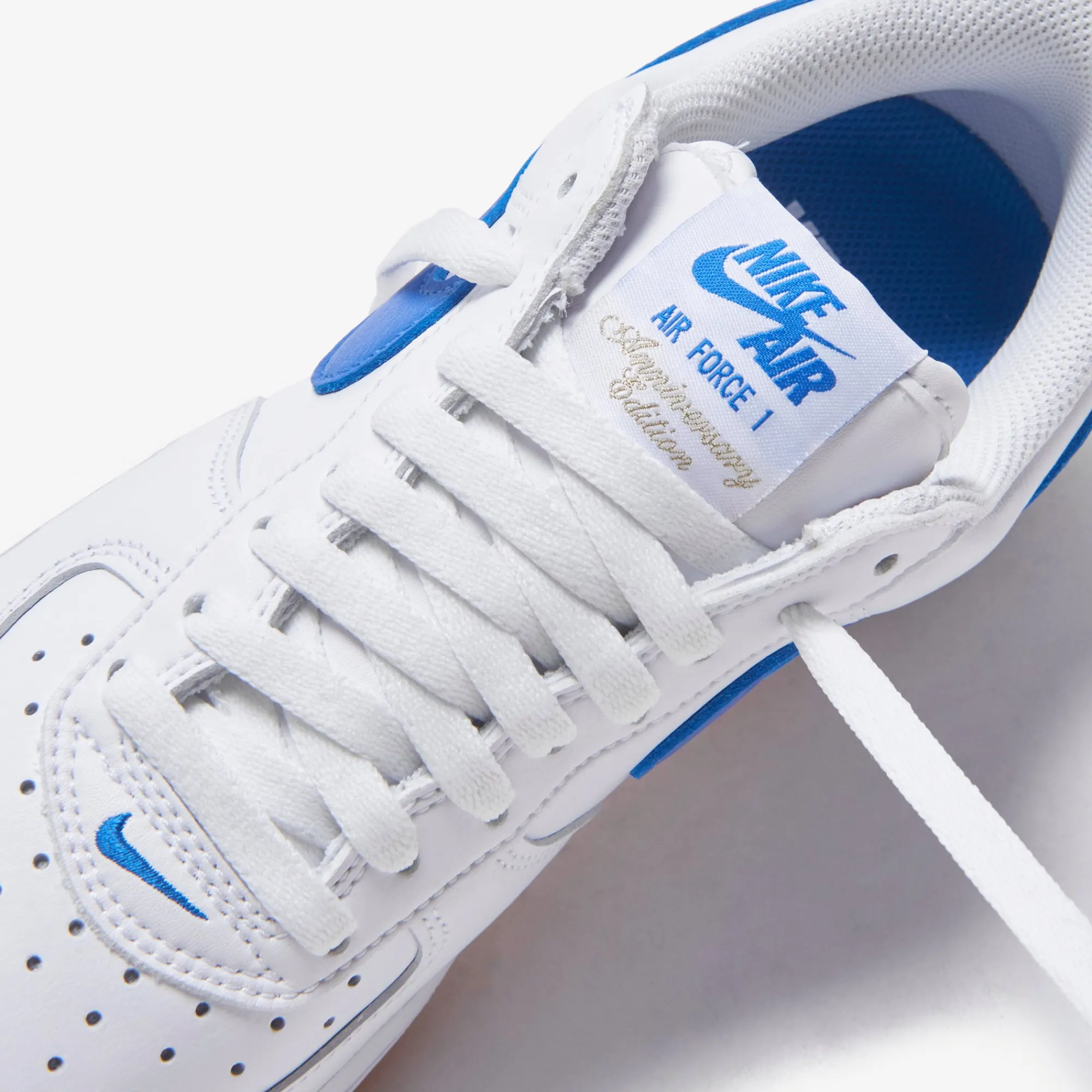 New Nike Air Force 1 Low Retro White / Royal Blue / Gum / Yellow