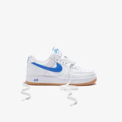 New Nike Air Force 1 Low Retro White / Royal Blue / Gum / Yellow