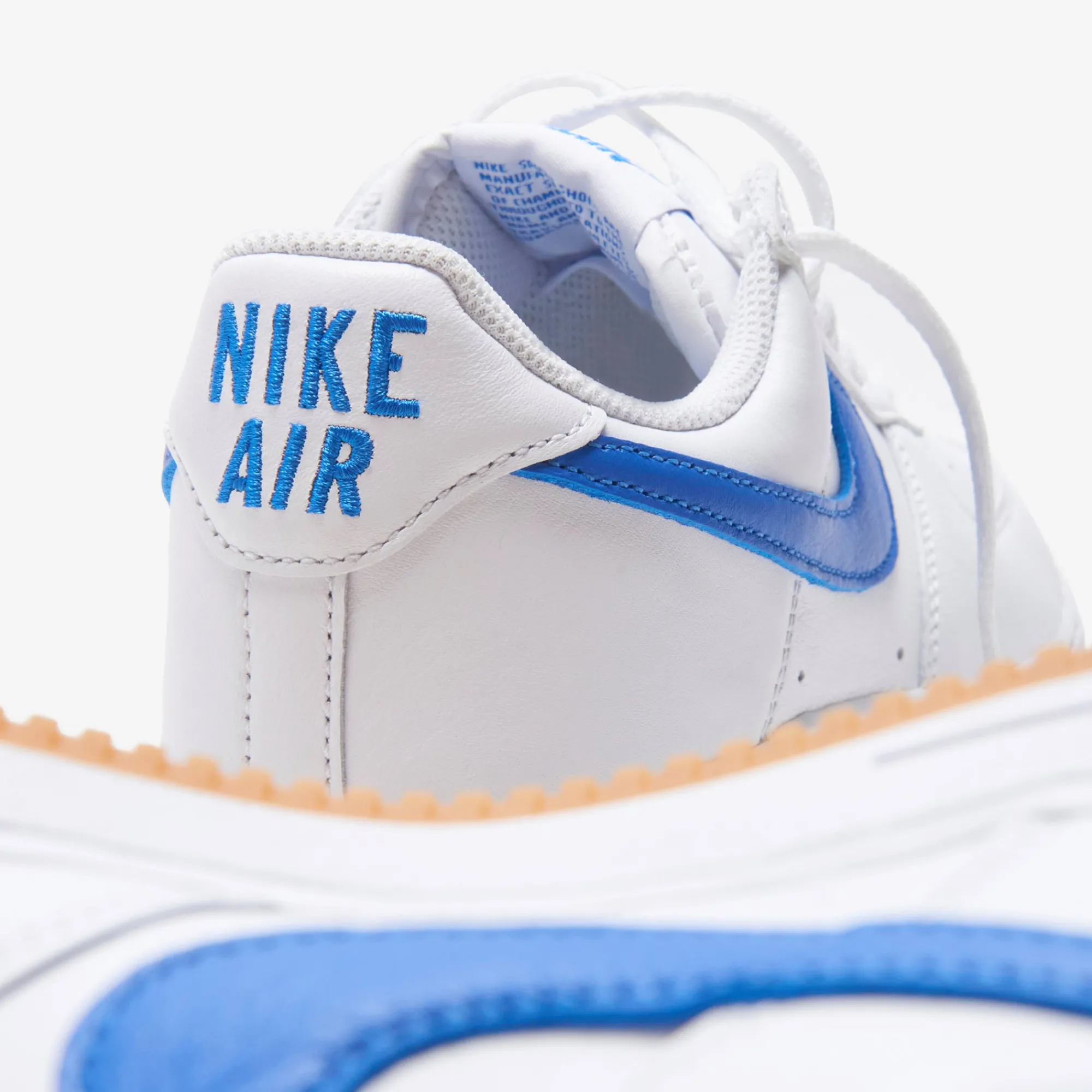 New Nike Air Force 1 Low Retro White / Royal Blue / Gum / Yellow
