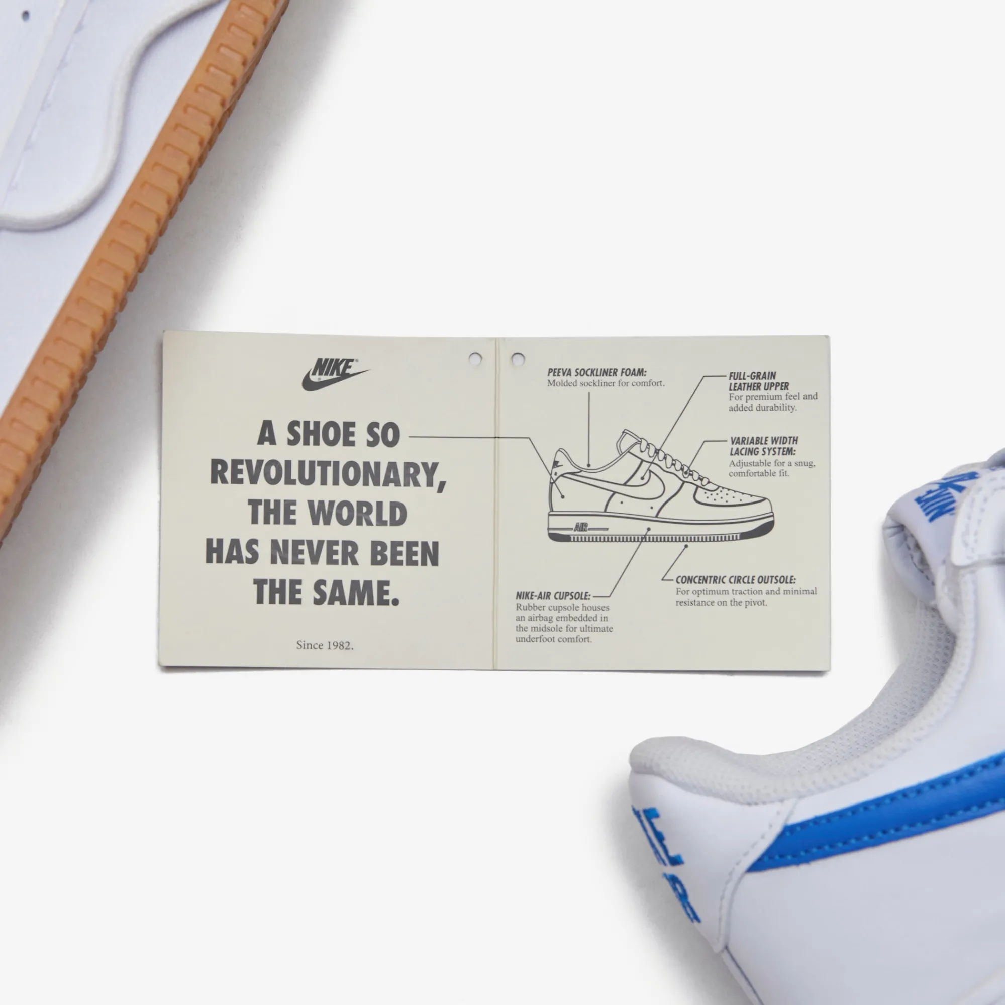 New Nike Air Force 1 Low Retro White / Royal Blue / Gum / Yellow