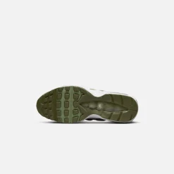 New Nike Air Max 95 White / Oil Green / Medium Olive