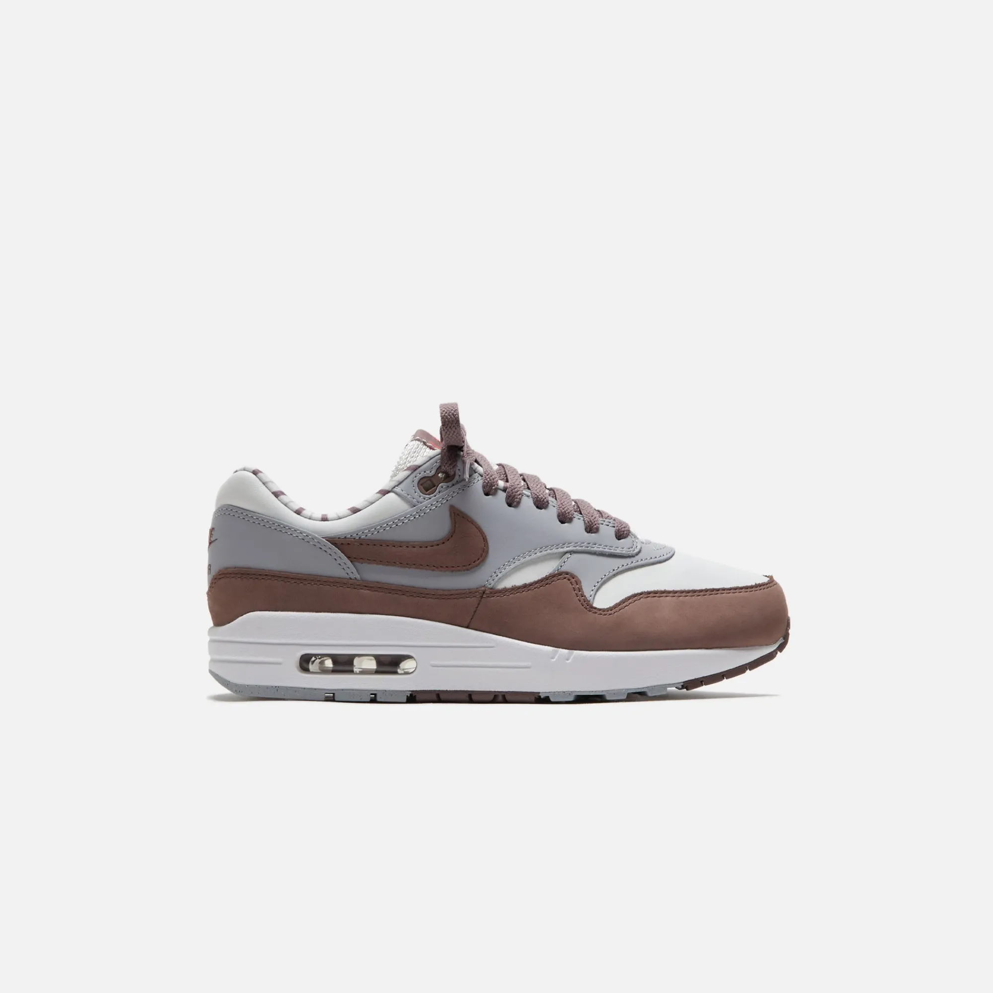 Best Nike Air Max 1 Prm Summit White / Plum Eclipse / Wolf Grey