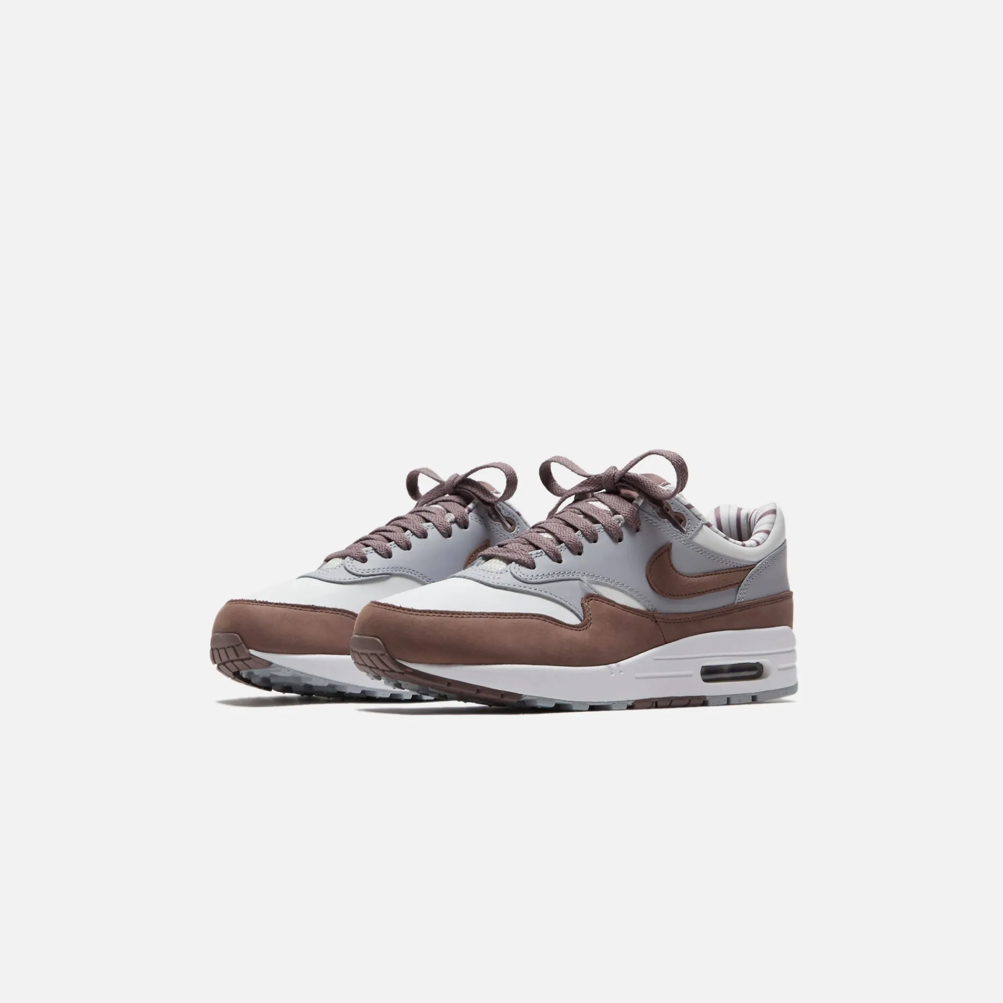 Best Nike Air Max 1 Prm Summit White / Plum Eclipse / Wolf Grey
