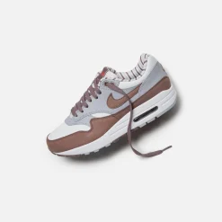 Best Nike Air Max 1 Prm Summit White / Plum Eclipse / Wolf Grey