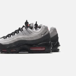 Shop Nike Air Max 95 Prm Black / White / Pure Platinum / Light Smoke Grey