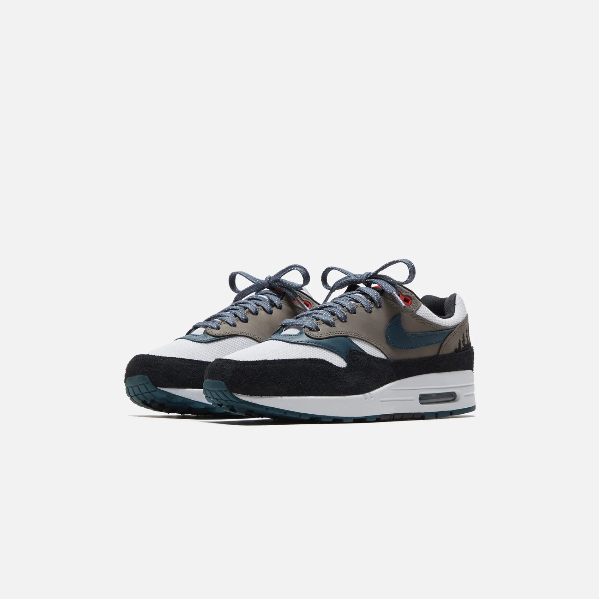 New Nike Air Max 1 Prm White / State Blue / Black / Soft Grey