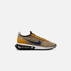 Cheap Nike Air Max Flyknit Racer Next Nature Elemental Gold / Hyper Royal / Gold Suede / Black