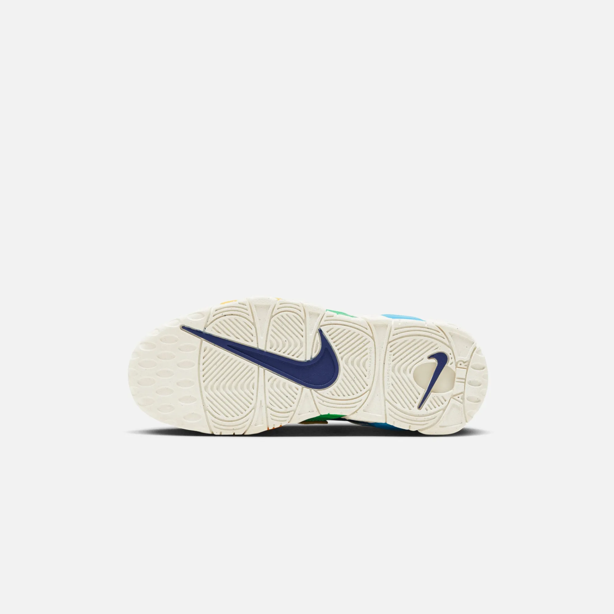 Flash Sale Nike Air More Uptempo Big Kids Shoes Deep Royal Blue / Opti Yellow / /Baltic Blue / Electric Algae