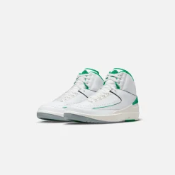 Fashion Jordan Air2 Retro White / Lucky Green