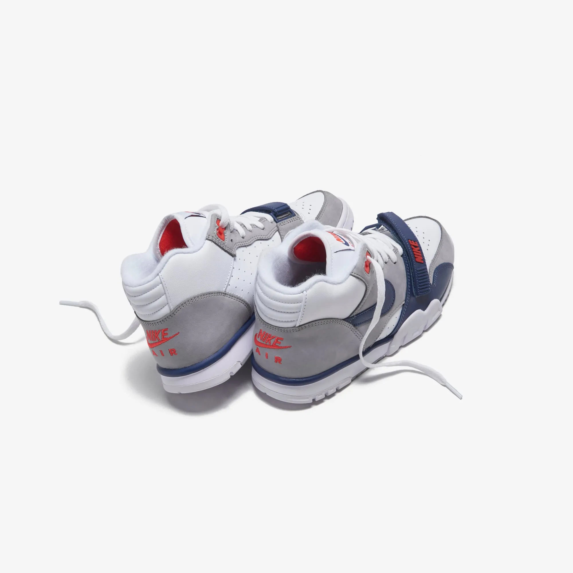 Best Nike Air Trainer 1 White / Midnight Navy / Med Grey / Chile Red