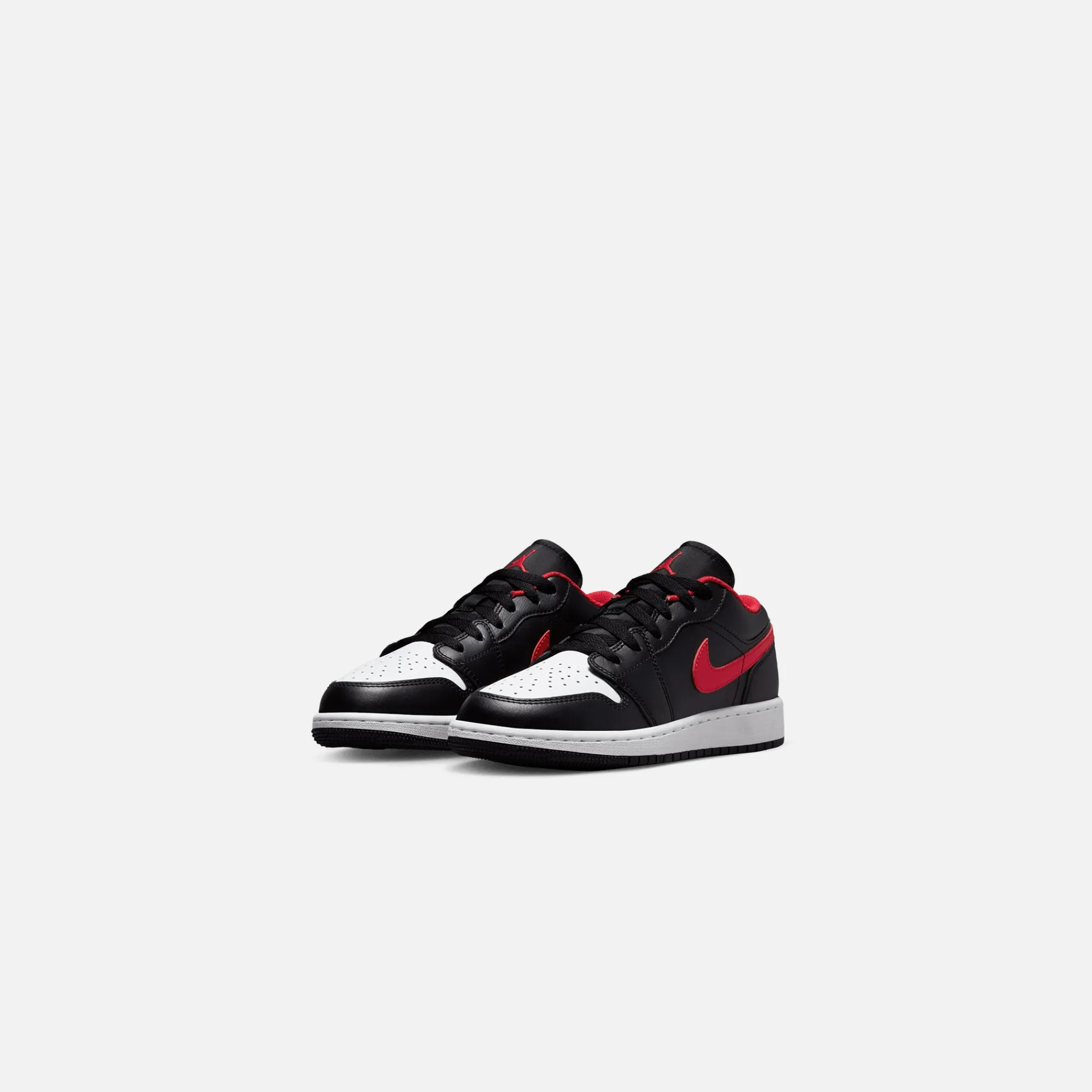 Shop Jordan Airgrade School 1 Low Black / Fire Red / White