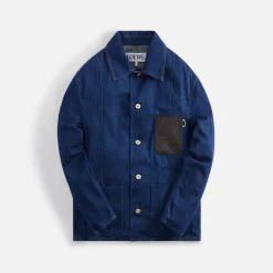 New Loewe Anagram Workwear Jacket Navy Blue