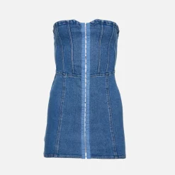 Shop Retrofete Andreia Denim Dress Bailey