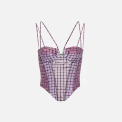 Discount Miaou Aphex Corset Bristol Plaid
