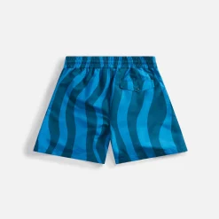 Hot by Parra Aqua Weed Waves Swim Shorts Greek Blue