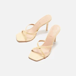 Fashion Black Suede Studio Arielle Raffia