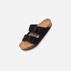 Shop Birkenstock Arizona Soft Footbed Suede Black