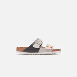 Sale Birkenstock Arizona Split Hex Nubuck Leather Mineral / Light Rose