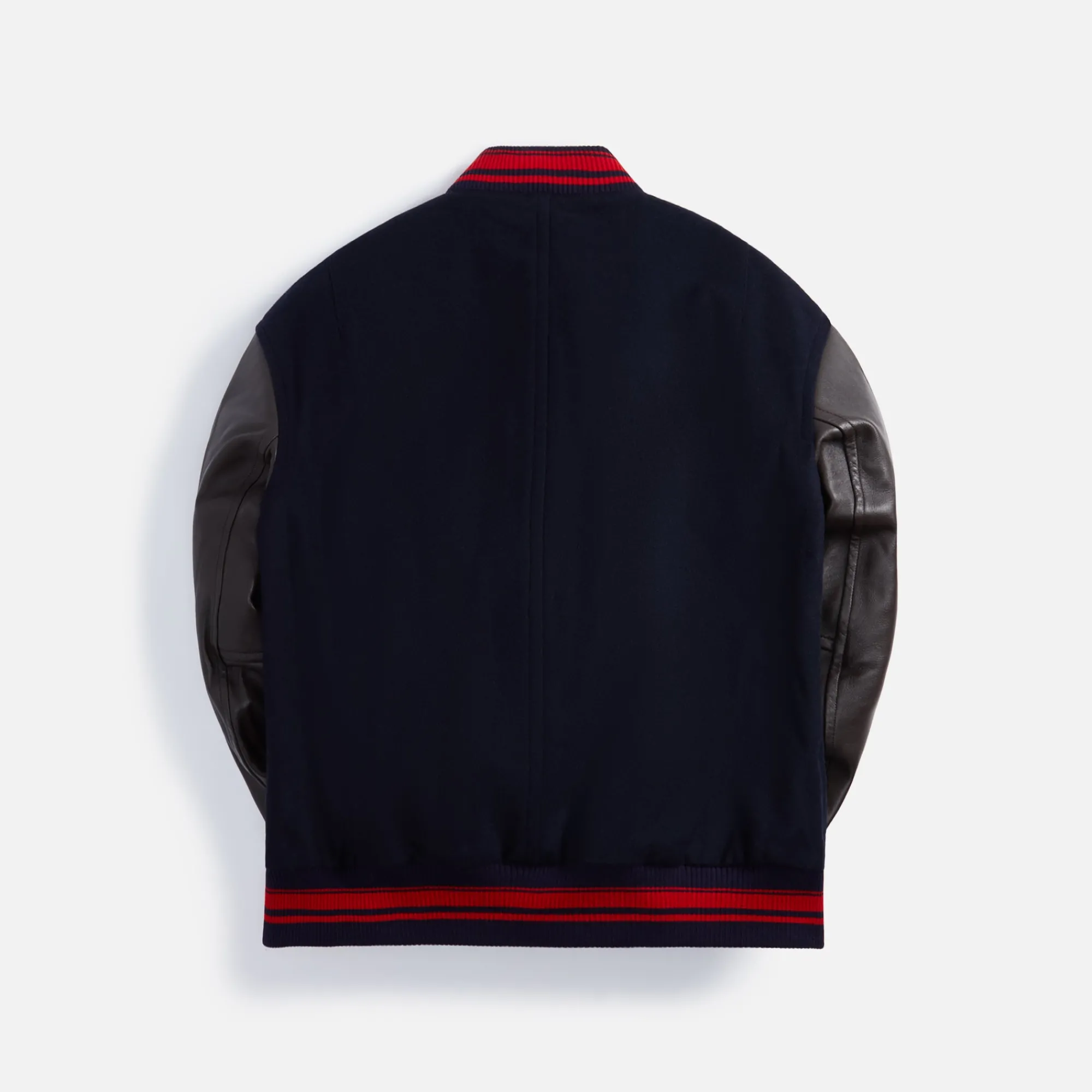 Outlet Wales Bonner Ascend Varsity Jacket Navy / Brown