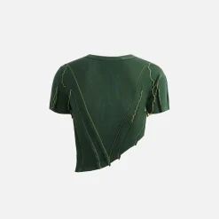 Store Sami Miro Vintage Asymmetric Short Sleeve Tee Green