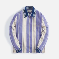 Shop Wales Bonner Atlantic Jacket Blue / White