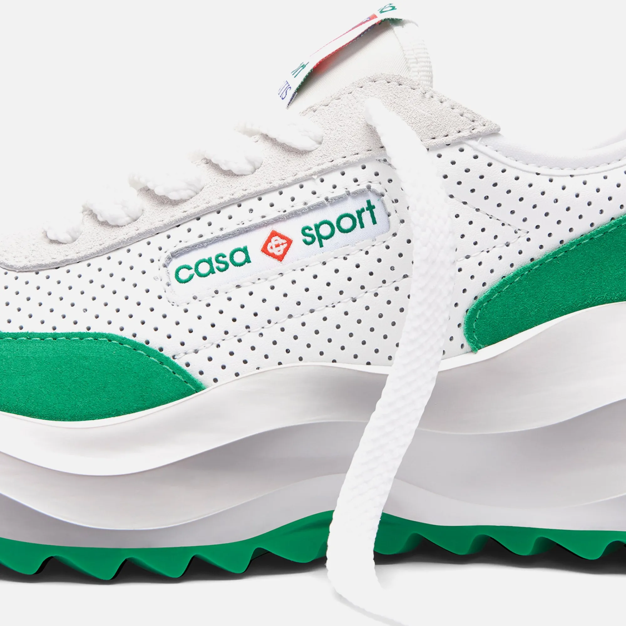 Discount Casablanca Atlantis Sneaker Leather White / Green