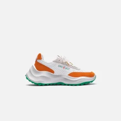 Sale Casablanca Atlantis Sneaker Leather White / Orange