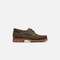 Cheap Timberland Authentic 3 Eye Classic Lug Dark Green Suede