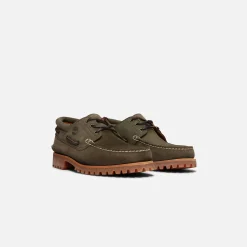 Cheap Timberland Authentic 3 Eye Classic Lug Dark Green Suede