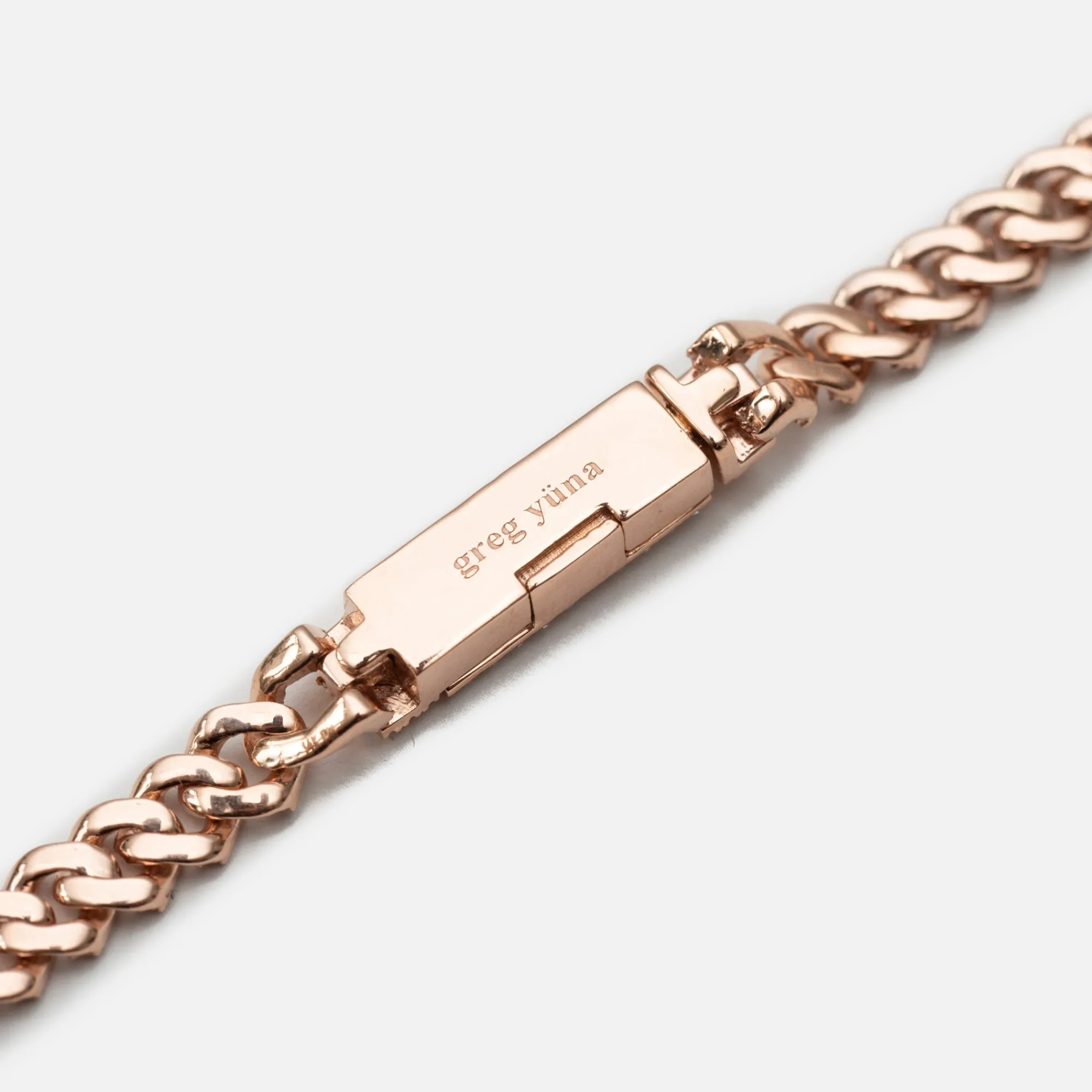 Best Sale Greg Yuna Baby Cuban Chain 22 Inches Rose Gold