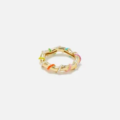 Best Yvonne Leon Bague Twistee Rainbow Ring Multi