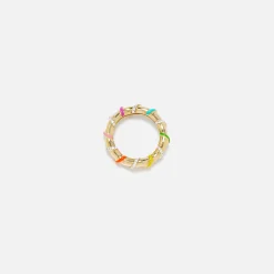 Best Yvonne Leon Bague Twistee Rainbow Ring Multi