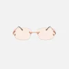 Store Vintage Frames Bal Harbour 24Kt Sunglasses Rose Gold Clear