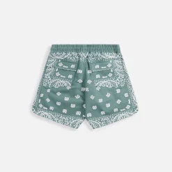 Shop Rhude Bandana Shorts Sage