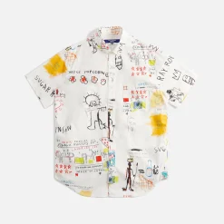 Outlet Junya Watanabe Man Basquiat Print Shirt White