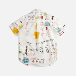 Outlet Junya Watanabe Man Basquiat Print Shirt White