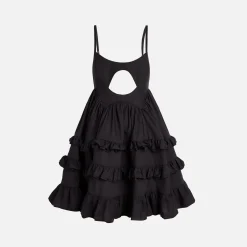 Best Sale Sandy Liang Battu Dress Black