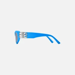 Best Sale Balenciaga Bb Logo Hinge Frame Blue / Grey Lens